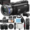 NBD 4K HD&48MP Camcorder Video Camera With Wi-Fi & App Control,Video Recorder with 3X Battery Life, 16X Zoom, 270° IPS Screen